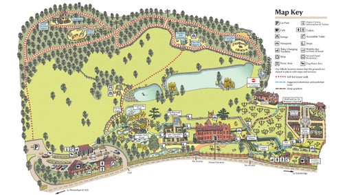 An image of the illustrated map of Chartwell